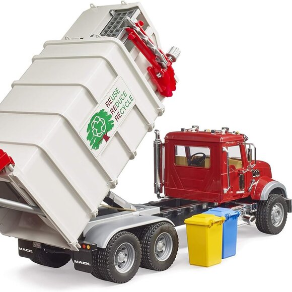 NIB Bruder 02811 Mack Granite Side Loading Garbage Toy Truck - Picture 1 of 3